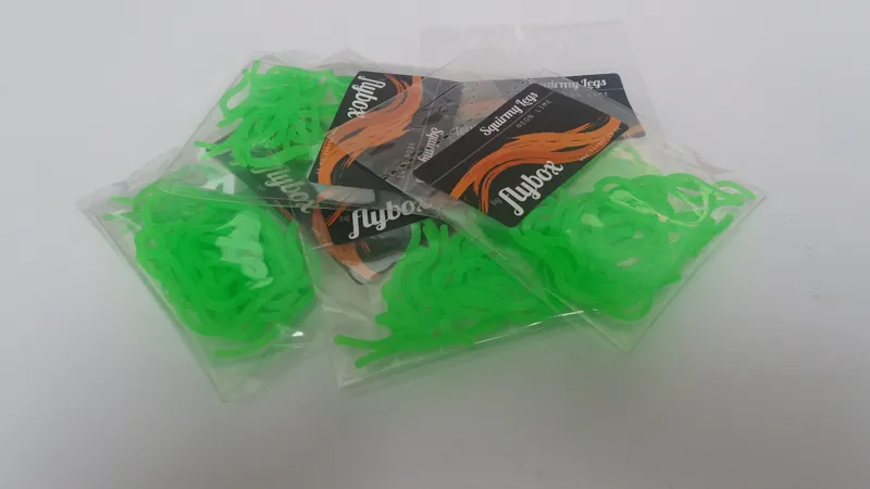 Flybox Squirmy Legs in Neon Lime